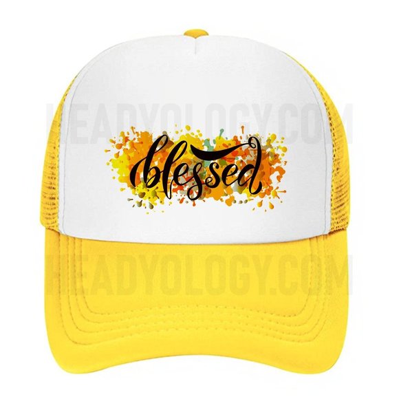 Blessed Hats With Floral Design Colorful Hats Baseball Trucker Hats UNISEX - Picture 2 of 16